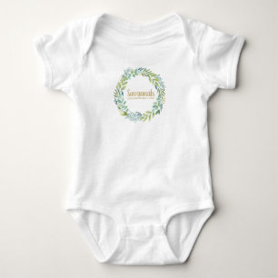 Niedliches Neugeborenes Säugling Baby Eucalyptus W Strampler