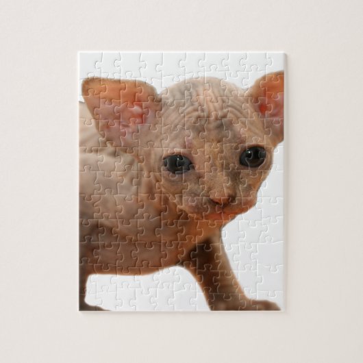 Niedliches neugeborenes sphynx Kätzchen Puzzle (Vertikal)