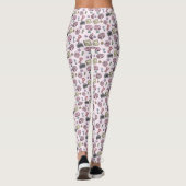 Niedliches neurowissenschaftliches Muster Leggings (Rückseite)