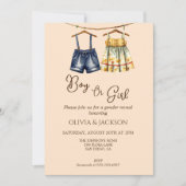 Niedliches neutrales Geschlecht Einladung (Vorderseite)