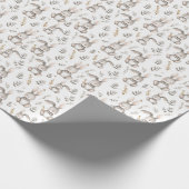 Niedliches neutrales Gray Baby Geschenkpapier (Ecke)