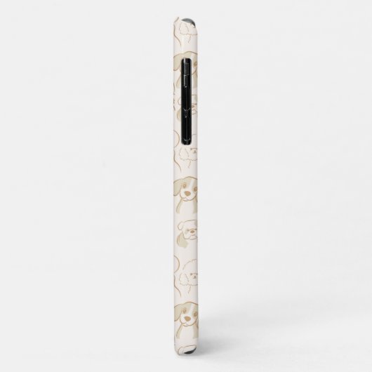 Niedliches neutrales Pop Hundeschema Case-Mate iPhone Hülle (Hinten/Links)