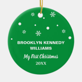 Niedliches New Baby First Christmas Neugeborenes C Keramik Ornament