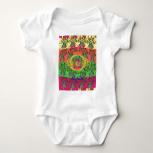 Niedliches Nice & Love floral Motiv Art Print Desi Baby Strampler