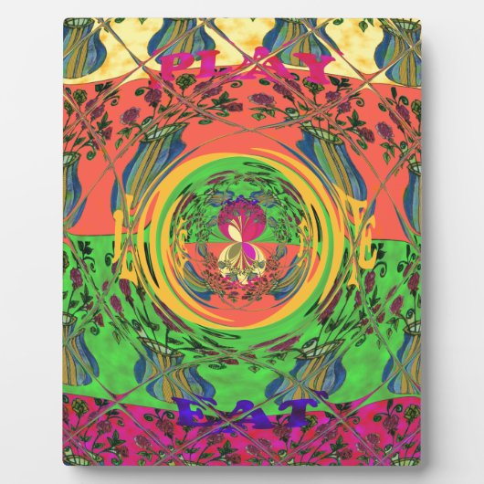 Niedliches Nice & Love floral Motiv Art Print Desi Fotoplatte (Vorderseite)