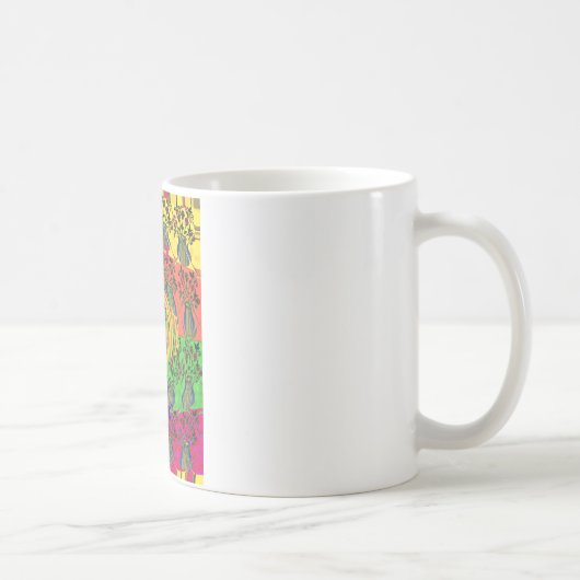 Niedliches Nice & Love floral Motiv Art Print Desi Kaffeetasse (Rechts)