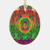 Niedliches Nice & Love floral Motiv Art Print Desi Keramikornament (Rechts)