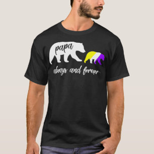 Niedliches nicht binäres Papa-Bärengeschenk T-Shirt