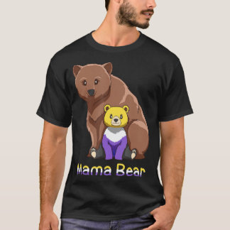 Niedliches nichtbinäres Genderqueer Mama Bear Gift T-Shirt