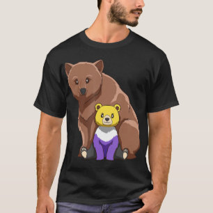 Niedliches nichtbinäres Genderqueer Mama Bear Gift T-Shirt