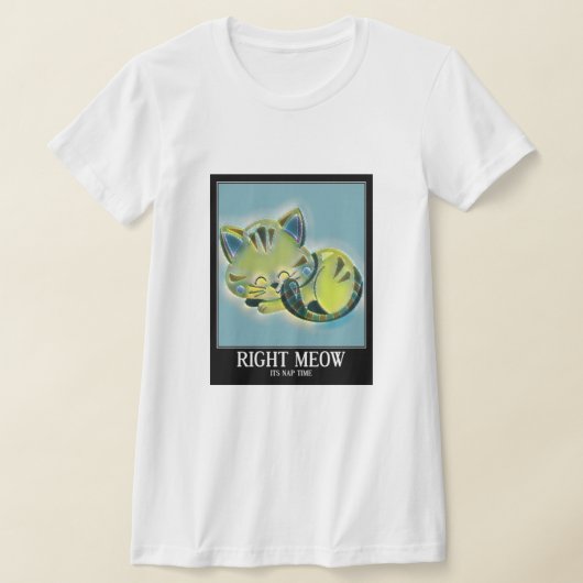 Niedliches Nickerchen Time Funny Cat Pub T-Shirt (Ablage )