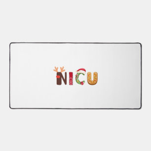 Niedliches NICU-Weihnachtsdesign Schreibtischunterlage