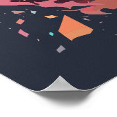 Niedliches Ninja Cat Warrior Design Poster (Ecke)