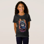 Niedliches Ninja Cat Warrior Design T-Shirt (Vorne ganz)
