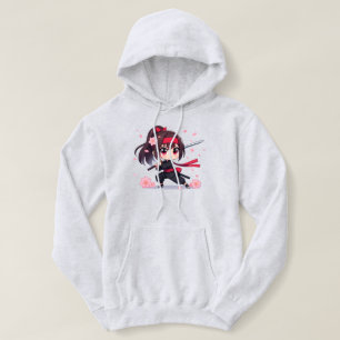 Niedliches Ninja-Kriegerblümchen Hoodie