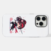 Niedliches Ninja-Kriegerblümchen iPhone Hülle (Rückseite (Horizontal))