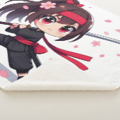 Niedliches Ninja-Kriegerblümchen Sherpadecke (3/4)