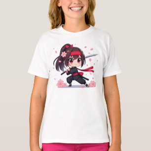 Niedliches Ninja-Kriegerblümchen T-Shirt