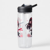 Niedliches Ninja-Kriegerblümchen Trinkflasche (Links)