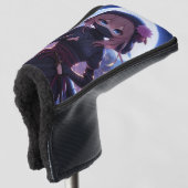 Niedliches Ninja-Kriegermädchen Golf Headcover (3/4 Vorderseite)