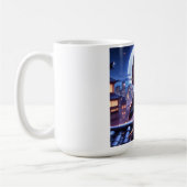 Niedliches Ninja-Kriegermädchen Kaffeetasse (Links)