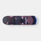 Niedliches Ninja-Kriegermädchen Skateboard (Horizontal)