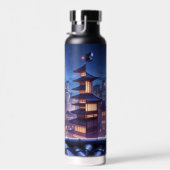 Niedliches Ninja-Kriegermädchen Trinkflasche (Rechts)