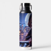 Niedliches Ninja-Kriegermädchen Trinkflasche (Vorne)