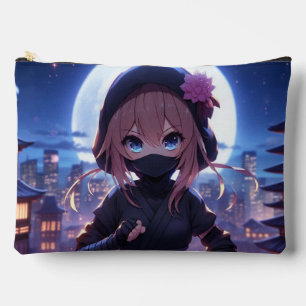 Niedliches Ninja-Kriegermädchen Zubehörtasche