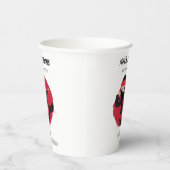 Niedliches Ninja Warrior Black & Red Kindergeburts Pappbecher (Rechts)