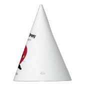 Niedliches Ninja Warrior Black & Red Kindergeburts Partyhütchen (Rechts)