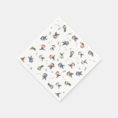 Niedliches Ninja Warrior Kindergeburtstag Party An Serviette (Ecke)