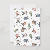 Niedliches Ninja Warrior Kindergeburtstag Party Dankeskarte (Rückseite)