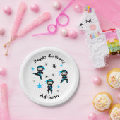 Niedliches Ninja Warrior Kindergeburtstag Party Pappteller (Party)