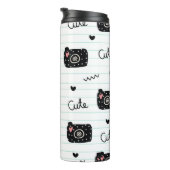 Niedliches Nockenpapier Thermosbecher (Nach rechts gedreht)