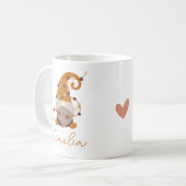 Niedliches Nordic Gnome Personalisierte Weihnachte Kaffeetasse (Vorderseite Links)
