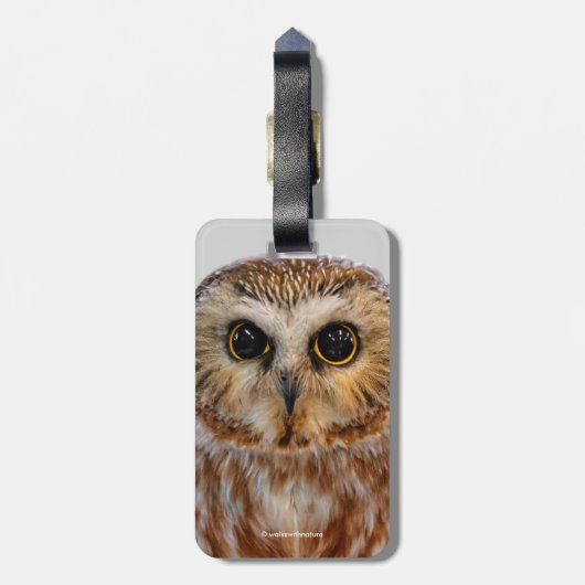 Niedliches Nördliches Sägemehl Gepäckanhänger (Rückseite vertikal)