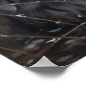 Niedliches Norwegisches Waldkatzen-Kunstdruckposte Poster (Ecke)