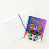 Niedliches Notebook/Adorable Rainbow chibi Girl Notizblock (Innenseite)