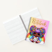 Niedliches Notebook/Adorable Rainbow chibi Girl Notizblock (Innenseite)