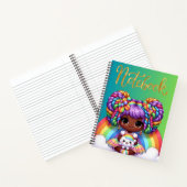Niedliches Notebook/Adorable Rainbow chibi Girl Notizblock (Innenseite)