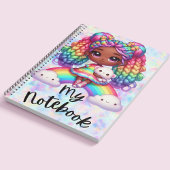 Niedliches Notebook / farbiges Rainbow-Notebook Notizblock