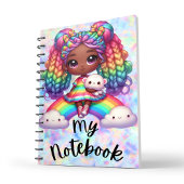 Niedliches Notebook / farbiges Rainbow-Notebook Notizblock