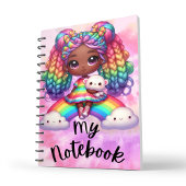 Niedliches Notebook / farbiges Rainbow-Notebook Notizblock