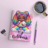 Niedliches Notebook / farbiges Rainbow-Notebook Notizblock