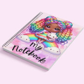 Niedliches Notebook / farbiges Rainbow-Notebook Notizblock