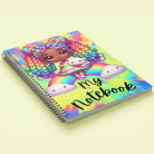 Niedliches Notebook / farbiges Rainbow-Notebook Notizblock