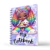 Niedliches Notebook / farbiges Rainbow-Notebook Notizblock
