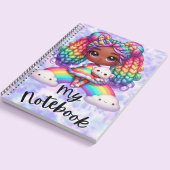 Niedliches Notebook / farbiges Rainbow-Notebook Notizblock