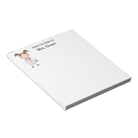 Niedliches Notizblock (angewinkelt)